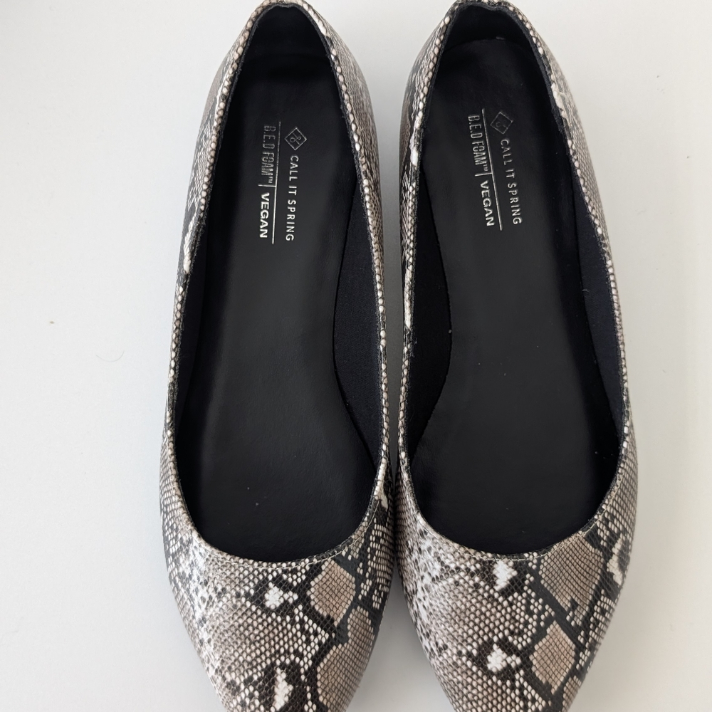 Call It Spring Women's Snakeskin Flats